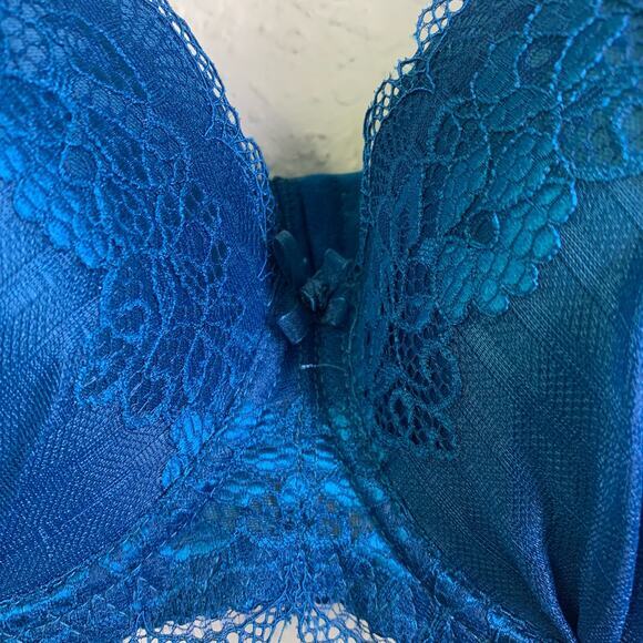 RENE ROFE Bra Lingerie Padded Lace 3 Clasp Closure Adjustable Straps 38D‎ - Picture 4 of 10